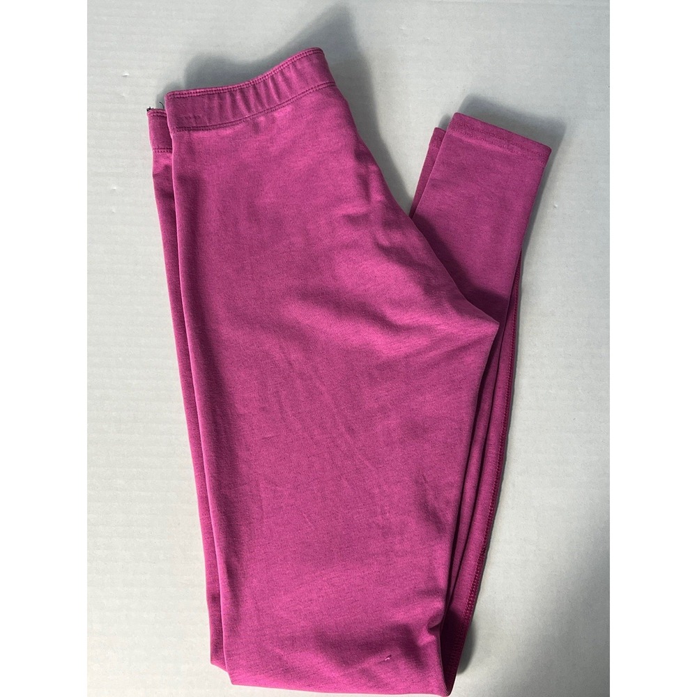 Nike Pink Leggings Tight Fit High Rise Full Length White Logo Size XSmall